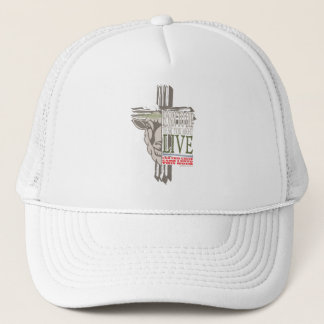 3D Shadow Cross Sacrificial Lamb Born To Die Trucker Hat
