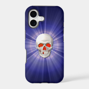 3D Skull - Angel of Death with Blue Halo