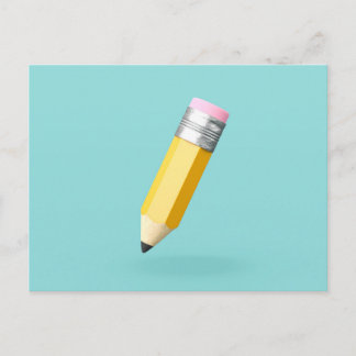 3D small cute pencil Postcard
