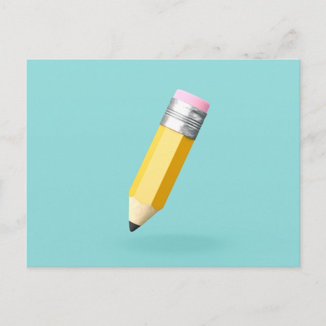 3D small cute pencil Postcard (Front)