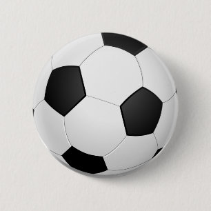 3D Soccer Ball 6 Cm Round Badge