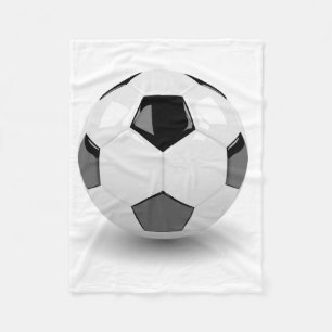 3D soccer ball Fleece Blanket