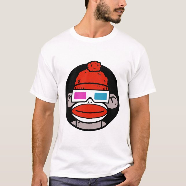 3D Sock Monkey T-Shirt (Front)
