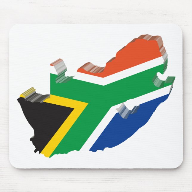 3D South Africa Mouse Mat (Front)