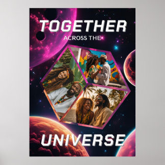 3D Space-Planet Photocubes Poster