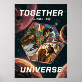 3D Space-Planet Photocubes Poster