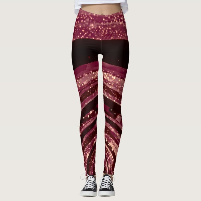 3D space, sci-fi background. Leggings (Front)