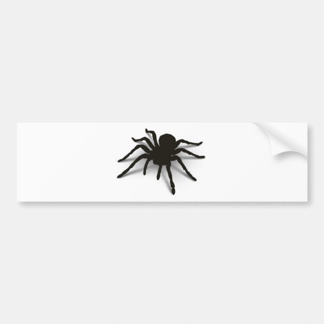 3D Spider Bumper Sticker (Front)