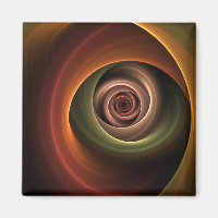 3D Spiral Abstract Warm Colors Modern Fractal Art