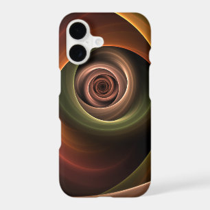 3D Spiral Abstract Warm Colours Modern Fractal Art