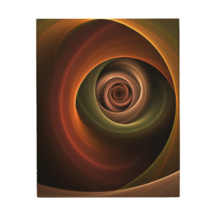 3D Spiral Abstract Warm Colours Modern Fractal Art