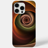 3D Spiral Abstract Warm Colours Modern Fractal Art