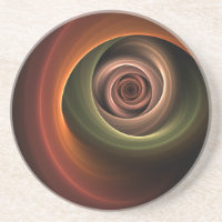3D Spiral Abstract Warm Colours Modern Fractal Art