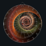 3D Spiral Abstract Warm Colours Modern Fractal Art Dartboard<br><div class="desc">A striking motive with depth and warm colours.
Design for your dartboard and more.</div>
