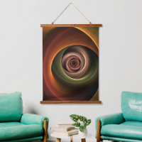 3D Spiral Abstract Warm Colours Modern Fractal Art