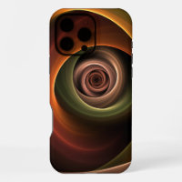 3D Spiral Abstract Warm Colours Modern Fractal Art