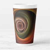 3D Spiral Abstract Warm Colours Modern Fractal Art