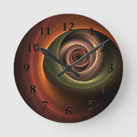 3D Spiral Abstract Warm Colours Modern Fractal Art