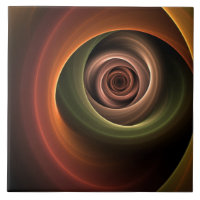 3D Spiral Abstract Warm Colours Modern Fractal Art
