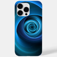 3D Spiral Blue Colours Modern Abstract Fractal Art
