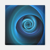 3D Spiral Blue Colours Modern Abstract Fractal Art
