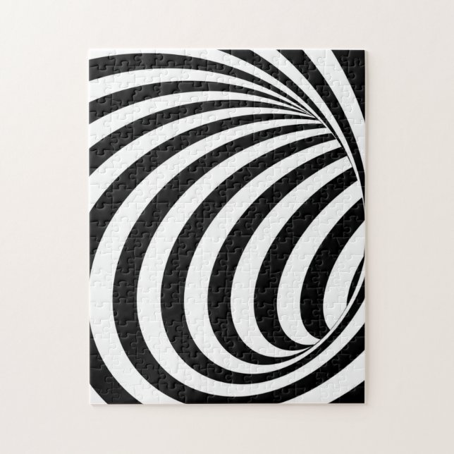 3D Spiral Hole Optical Illusion Jigsaw Puzzle (Vertical)
