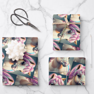 3D Spirit Pony 1 Wrapping Paper Sheet
