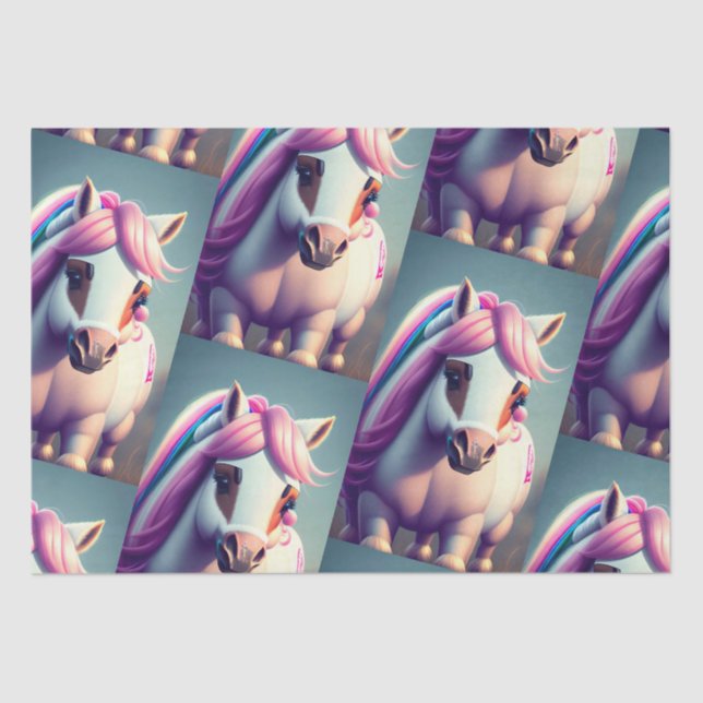 3D Spirit Pony 2 Tissue Paper (Front)