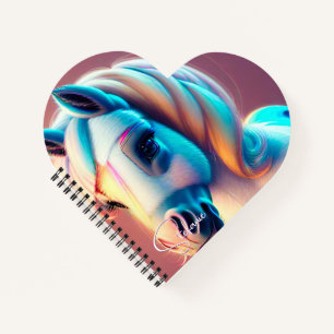 3D Spirit Pony 3 Heart Notebook