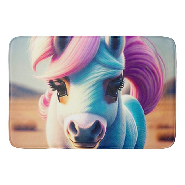 3D Spirit Pony 4 Bath Mat (Front)
