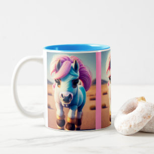 3D Spirit Pony 4 Two-Tone Coffee Mug