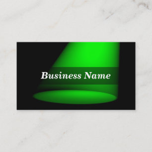 3D Spotlight (Green) Business Card