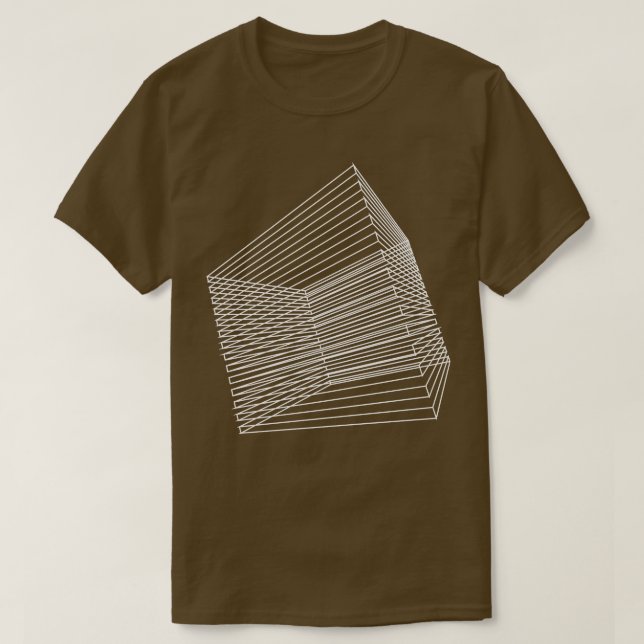 3d square wireframes design T-Shirt (Design Front)