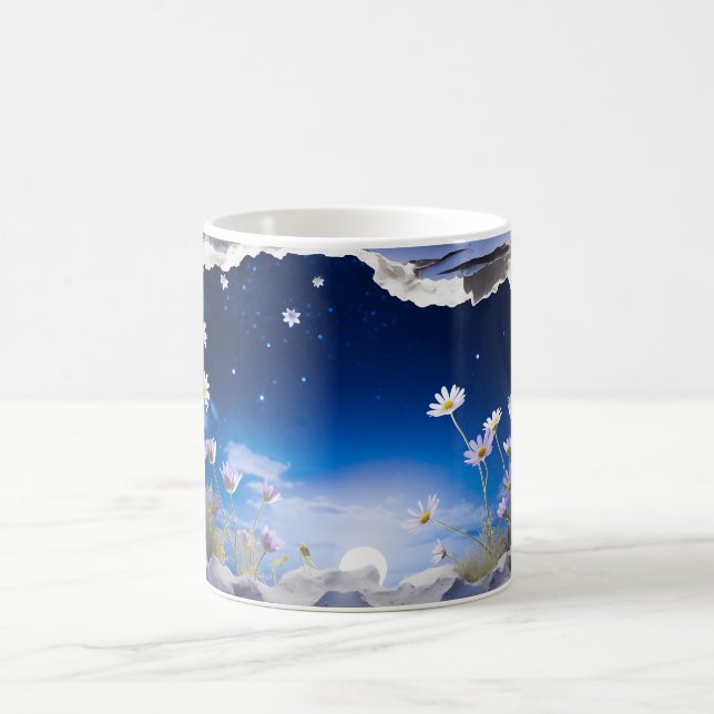 3D Starry Night Mug Wrap Sublimation (Center)