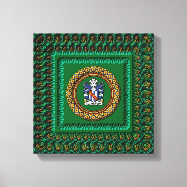 3D Stradling Crest on canvas by Krystyna Print (Front)