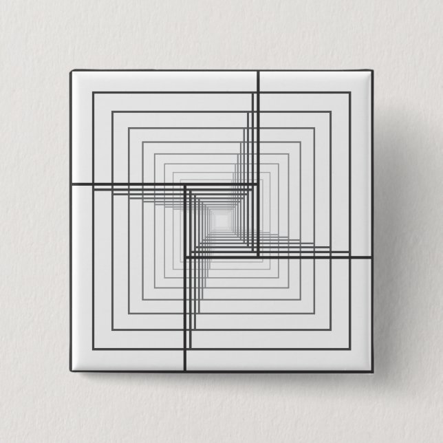 3D STRUCTURE 15 CM SQUARE BADGE (Front)