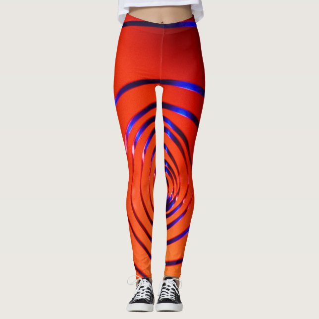3d Stunning Object Pattern in Amazing design  Leggings (Front)