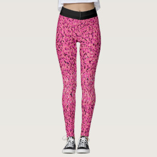 3d Stunning Sports Pattern in beautiful pink shade Leggings