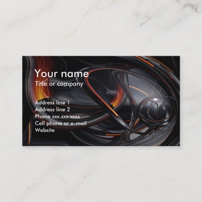 3D Style Business Card (Front)