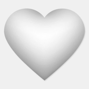 3D Style Heart Symbol Shadow Sticker