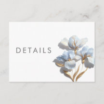 3D Stylised Lilly Wedding Details