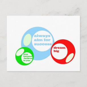 3D Success Cues Postcard