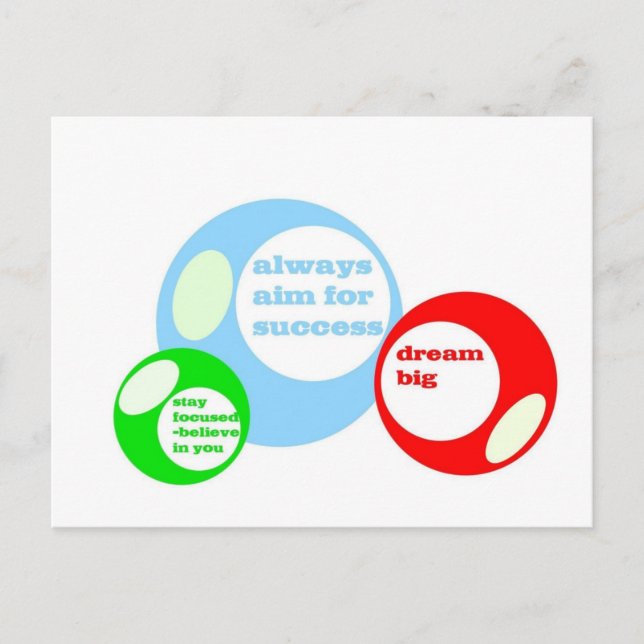 3D Success Cues Postcard (Front)