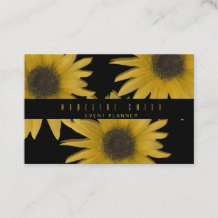 3D Sunflowers Interior Designer Garden Business Card