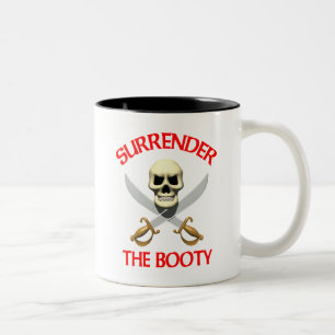 3D Surrender the Booty Two-Tone Coffee Mug