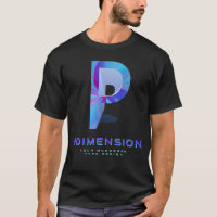 3D Tech Letter P Modern Monogram Stylish
