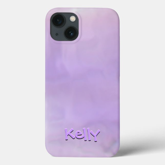 3d Text Effects Purple and Pink Swirled Background Case-Mate iPhone Case (Back)