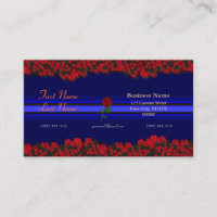 3D Thin Blue Line- Three Dimensional Roses Bouquet