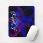 3D To 2D Cylinder Ring Geometric Mouse Pad<br><div class="desc">This unique styled 3D to 2D cylinder ring mouse pad accentuates a white electronic mouse.  Personalize this product to your preference using custom text editing.  Makes a great gift idea as a solo purchase or with other in-kind series design products.</div>