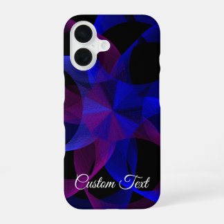 3D To 2D Geometric Cylinder iPhone 16 Case